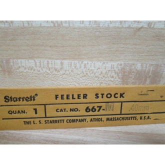 Starrett 667M-40 Feeler Stock (Pack of 2)