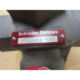 Schrader Bellows N314-61-092 Valve N31461092 - New No Box