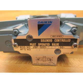 Daikin JSP-G03-2CB-30 Solenoid Control Pilot Valve JSPG032CB30 - New No Box