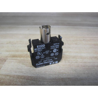 Cutler Hammer E22D Eaton Lamp Contact wHolder - New No Box