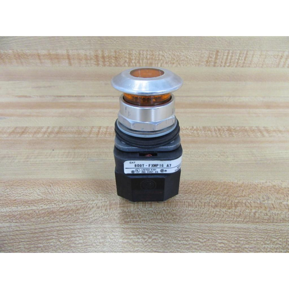 Allen Bradley 800T-FXMP16A7 Button Amber W40171-002-01, 800T-XA7 - Used