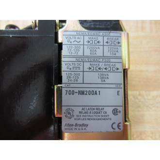 Allen Bradley 700-NM200A1 Relay 700NM200A1 Series E - New No Box