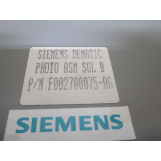 Siemens F002700075-AG Photoelectric Assembly