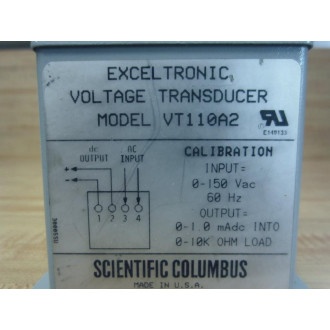 Scientific Columbus VT110A2 Voltage Transducer - Used