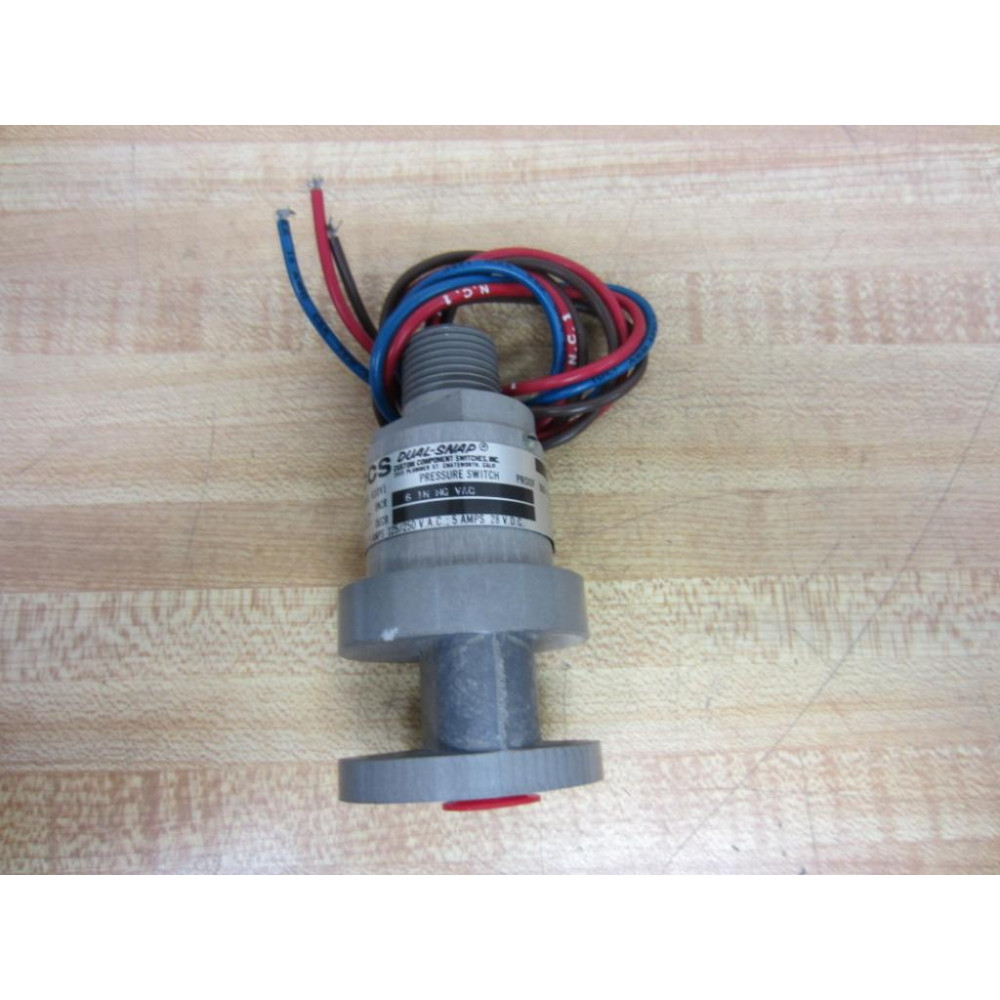CCS Dual Snap 610V1 Vacuum Pressure Switch - New No Box