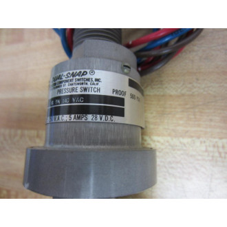 CCS Dual Snap 610V1 Vacuum Pressure Switch - New No Box