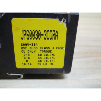 Bussmann JP600303CORA Buss JP60030-3C0RA Fuse Block - New No Box