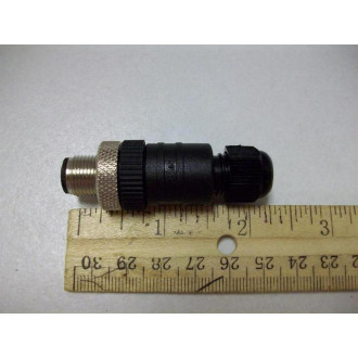COAXIAL 4 Pin Male Connector Coaxial Cord (Pack of 5) - New No Box