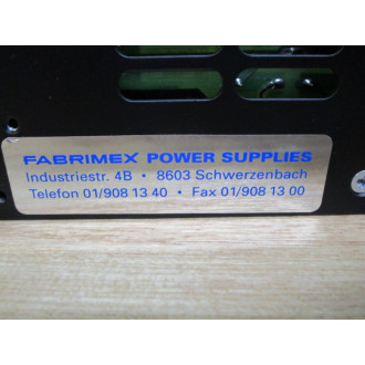 Fabrimex 98550 Power Supply - New No Box