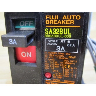 Fuji Electric SA32BUL-03 Fuji Auto Breaker BU-KAG 3 Amp