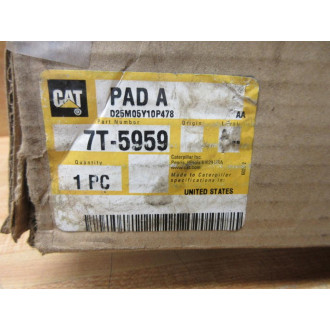 Caterpillar 7T-5959 CAT Bogie Suspension Resilient Pad