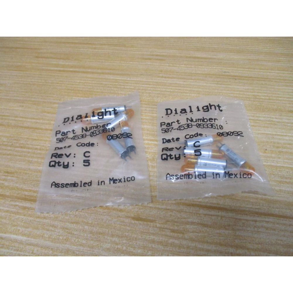 Dialight 507-4538-0933-610 Indicator Light 507-4538 (Pack of 5)