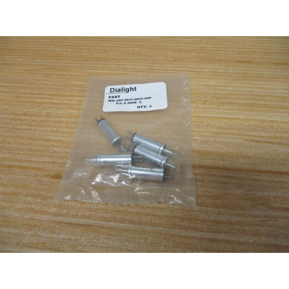 Dialight 507-4537-0937-640 Indicator Lamp 507-4537 (Pack of 5)