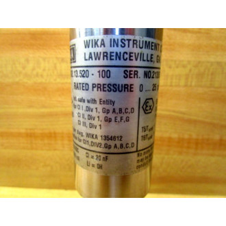 Wika 892.13.520-100 Pressure Transmitter 89213520100 - Used