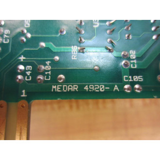 Medar 4920-A Circuit Board 4920A - Parts Only