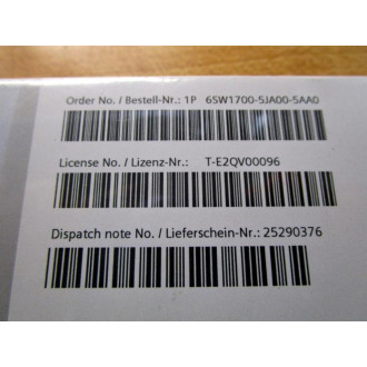 Siemens 6SW1700-5JA00-5AA0 Drive ES Basic V5.5 SP3 Software