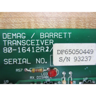 DemagBarrett 80-16412R2 Transceiver Board DF65050449 - Used