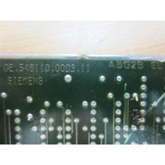 Siemens 6FX1-111-0AR02 Circuit Board 548.110.9216.11 Chipped Corner - Used