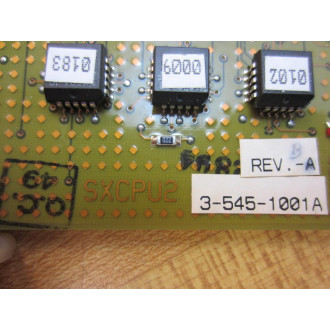 Milacron 3-545-1001A SXCPU2 Board 35451001A - Used