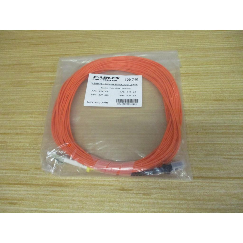 Cables For Less 109-710 Duplex Multimode Fiber Cable 109710