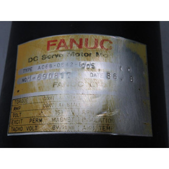 Fanuc A06B-0642-B005-R Servo Motor A06B-0642-B005