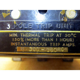 Siemens ITE 300-350 Trip Unit 300350 AC - Used