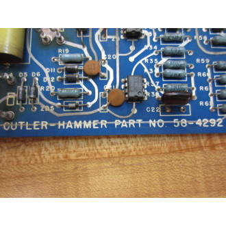 Cutler Hammer 58-4292 Regulator Board 584292 - Used