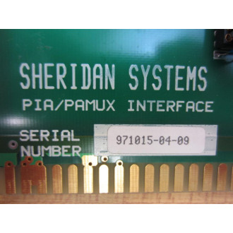 Sheridan Systems SE80SS129 PIAPAMUX Interface - Used