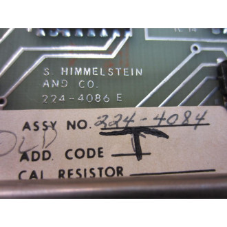 Himmelstein 6-402 Scanner Board 224-4086 Missing 1 Button - Used