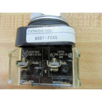 Allen Bradley 800T-FX A5 Button 800TFXA5 WGrn Cap W(2) 800T-XD4