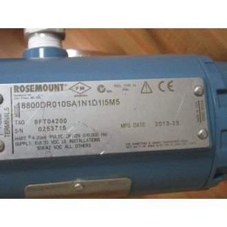 Rosemount 8800DR010SA1N1D1I5M5 Vortex Flowmeter - Used