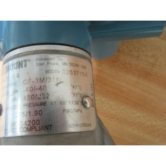 Rosemount 8800DR010SA1N1D1I5M5 Vortex Flowmeter - Used