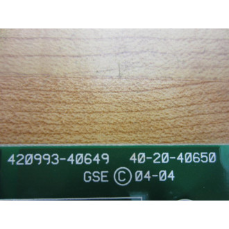 GSE 420993-40649 Circuit Board 42099340649 - Used