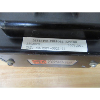 Ward Leonard RDP4-0021-11 Contactor RDP4002111 W Chipped Housing - Used