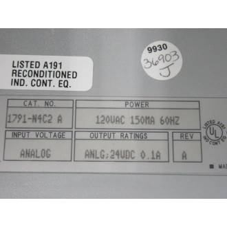 Allen Bradley 1791-N4C2 IO Combo Block 1791N4C2 - Parts Only