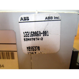 ABB S3N070TW-2 Circuit Breaker S3N070TW2 - Used