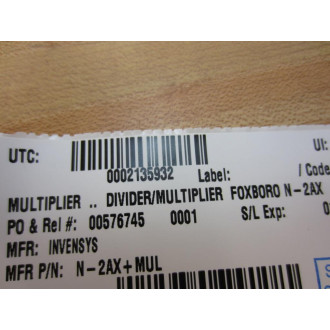 Invensys N-2AX+MUL MultiplierDivider Board N2AXMUL