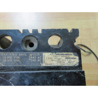 Square D FAL24100-1021 100A Circuit Breaker - Used