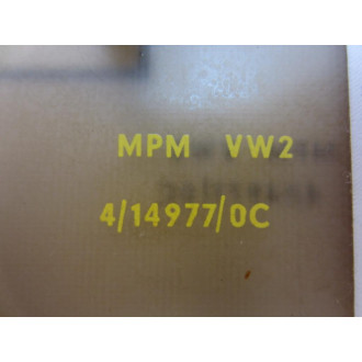 Schalt MPM VW2 Counter Board MPMVW2 - Used