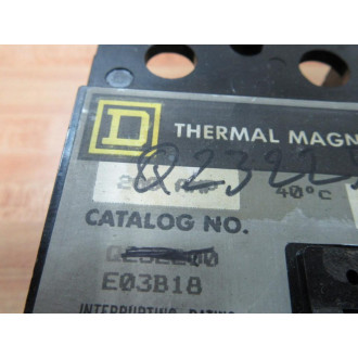 Square D Q23225H 225A Magnetic Circuit Breaker - Used