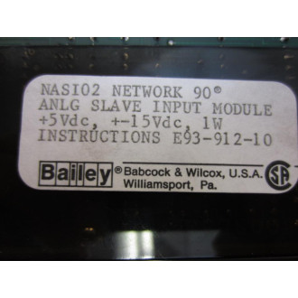 ABB Bailey NASI02 Network 90 Analog Slave Module NAS102 - Used