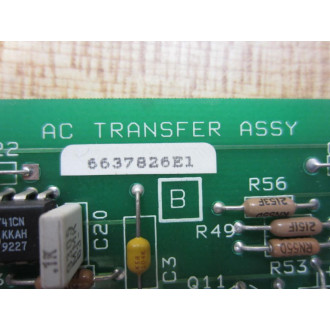 ABB Bailey 6637826E1 6637827B1 AC Transfer Module - Used