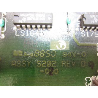 Gould S202-001 Circuit Board  S202-000 Rev A - Used