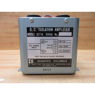 Scientific Columbus 6271A Ametek D.C. Isolation Amplifier