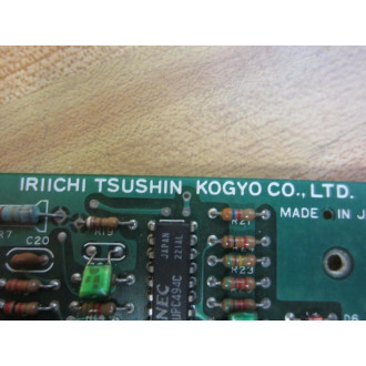 Iriichi Tsushin Kogyo 1053214-2 Power Supply Board W-1894HB Non-Refundable - Parts Only