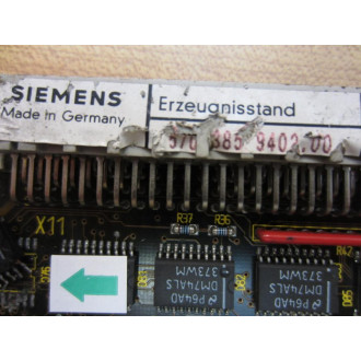 Siemens 570-385-9402.00 CPU Module 570385940200 - Parts Only