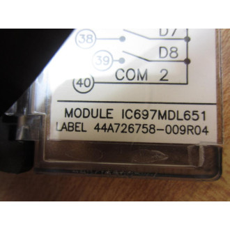Fanuc I1C7A1 Circuit Board IC697MDL651 40 Screw Terminals Only - Used