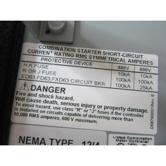 Siemens 18DUC92NF Starter - New No Box