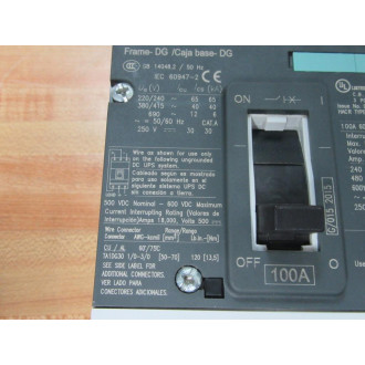 Siemens NDK3B100 100A Circuit Breaker NDK3B100L - New No Box