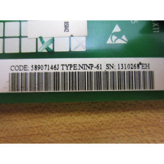 ABB 58907146J Input Card NINP-61 - Used